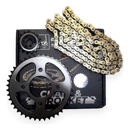 Kit Arrastre Discover125-150 St Revo Scorpion (15x43)428-132 Plateado