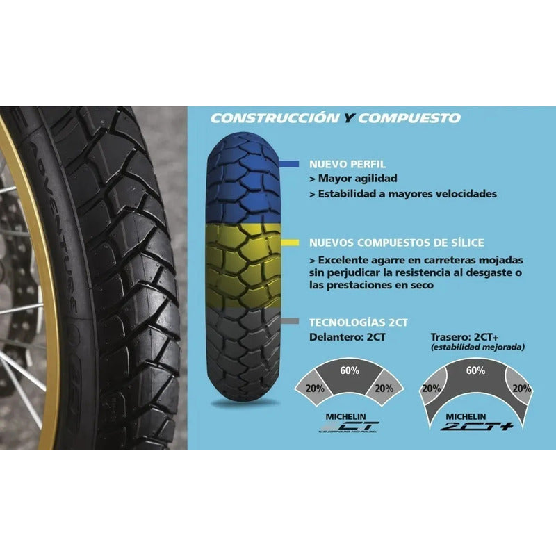Llanta 150/70-17 Michelin Anakee Adventure Radial Tl