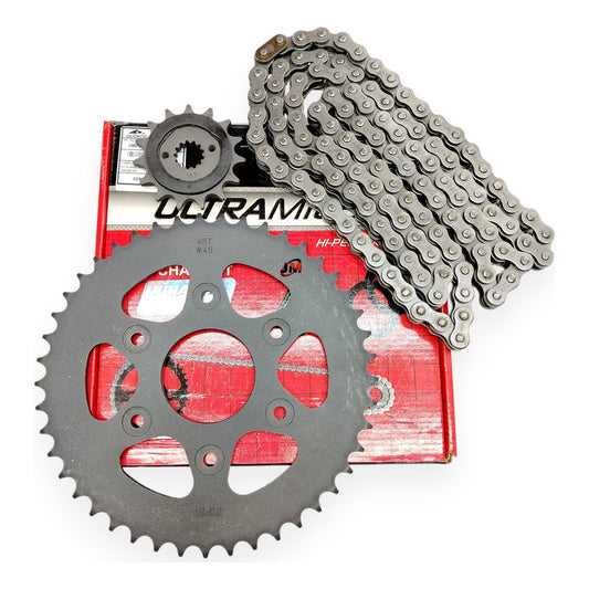 Kit Arrastre Dominar 400-250 Ug /duke 390-250 (15x45)6h Ifb Plateado