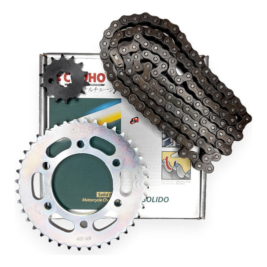 Kit Arrastre Fz 16 /fz-s /fazzer (14x40) /428hs-128 Choho Plateado