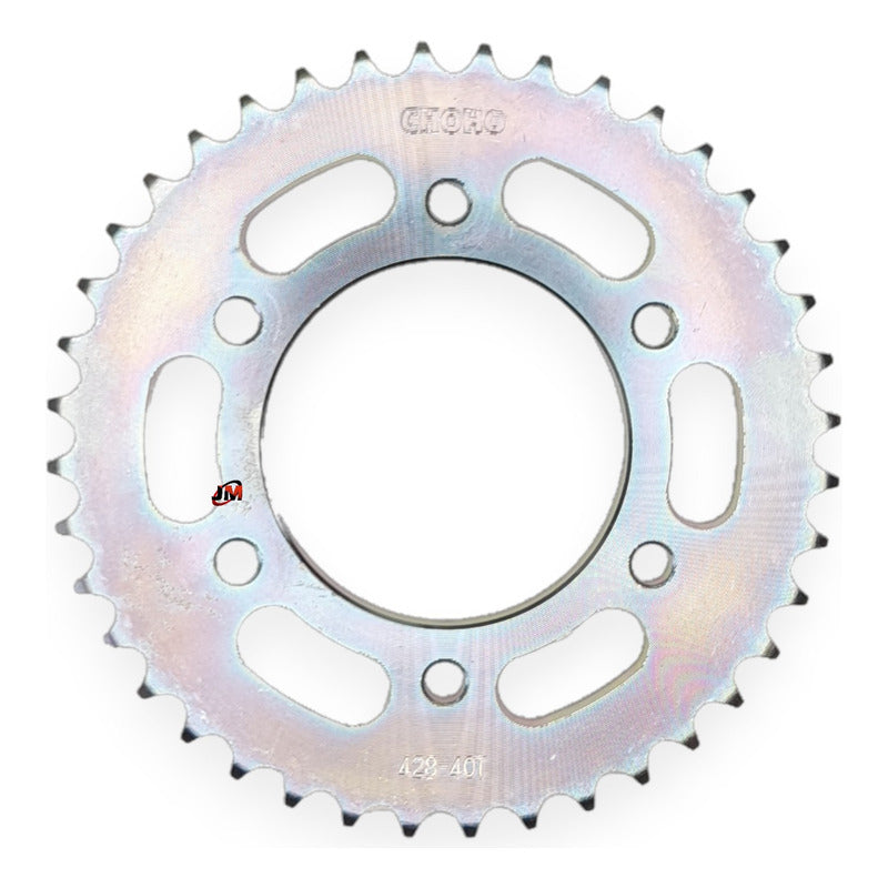 Kit Arrastre Fz 16 /fz-s /fazzer (14x40) /428hs-128 Choho Plateado