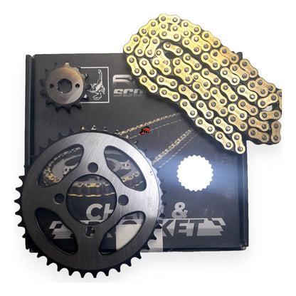 Kit Arrastre Tvs 100 Sport Revo Scorpion (13x39) /428h-108 Plateado