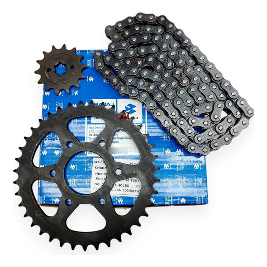 Kit Arrastre Pulsar Ns200 Original Bajaj Plateado