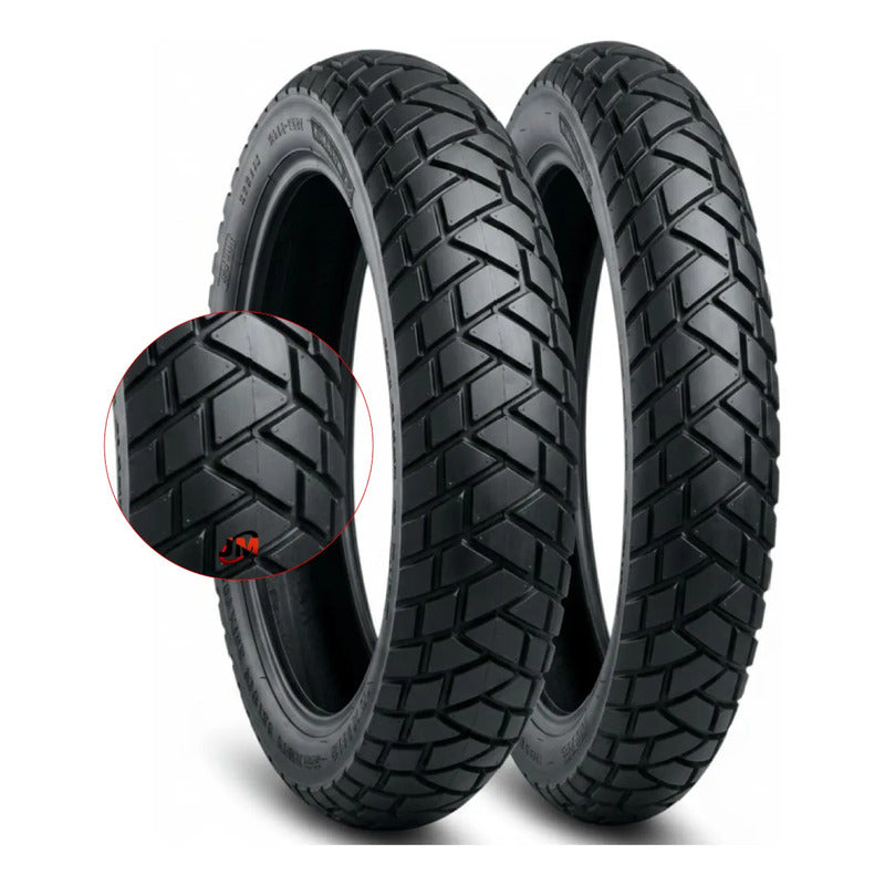 Llantas 110/90-17 Y 90/90-19 Kontrol 1001 Combo Tt