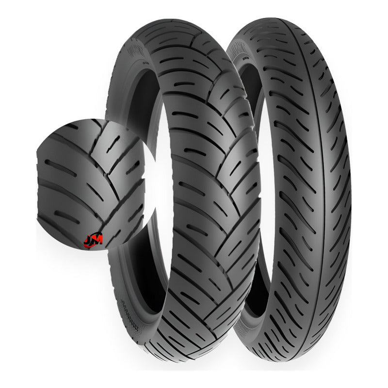 Llanta 130/70-17 Y 100/80-17 Timsun Ts628 + Ts627 Tl.