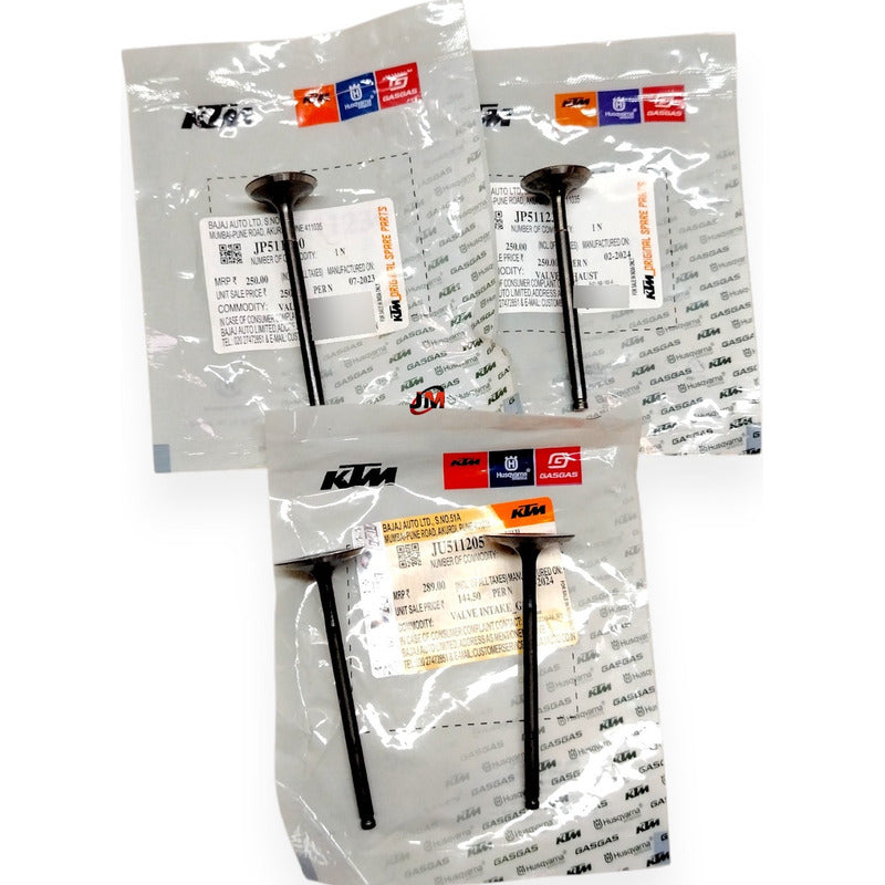 Kit Valvulas Adm-esc Duke 200 Ng (x4) Ktm Original