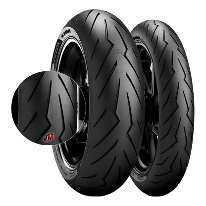 Llanta 140/70-17 Y 100/80-17 Pirelli Diablo Rosso 3 Radial