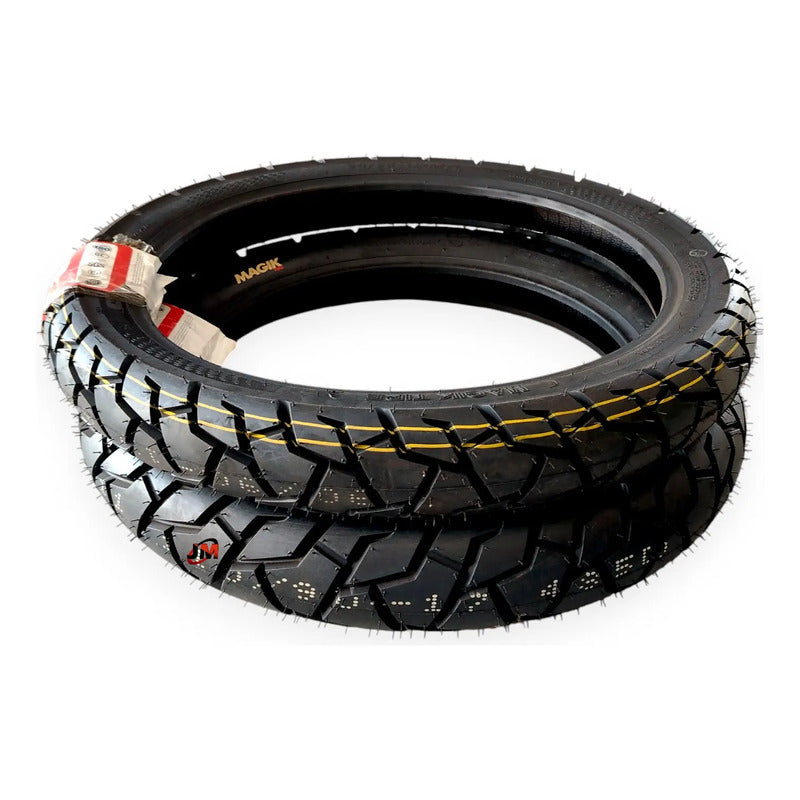 Llantas 110/90-17 Y 90/90-19 Magik Tire Mgk485d Combo Tt