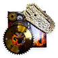 Kit Arrastre Cb 110 /dlx Revo Termico (14-42) 4h /428h-120 Dorado Oscuro