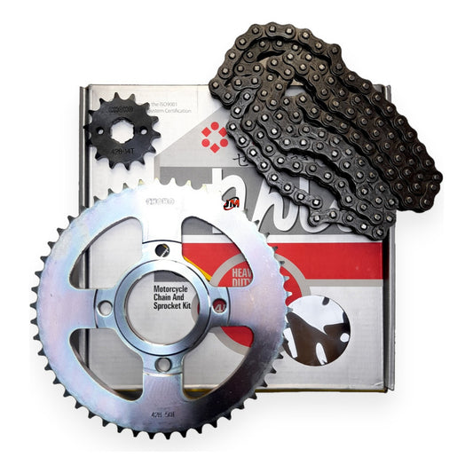 Kit Arrastre Xl 125 /185 (14x50) /428h-120 Choho Plateado