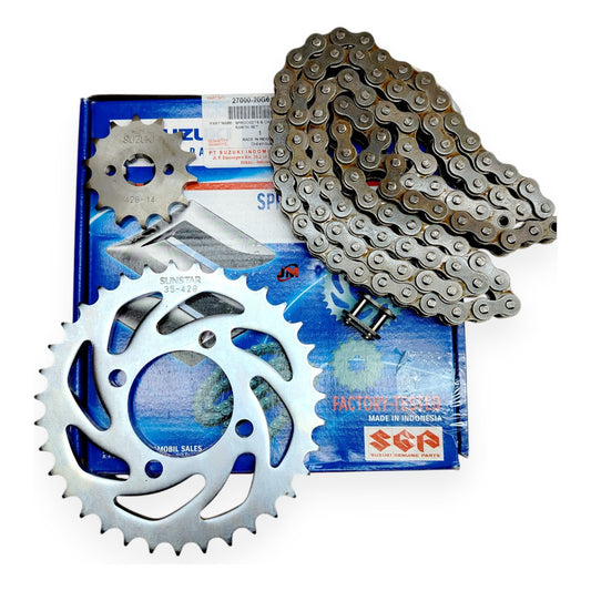Kit Arrastre Best 125 Suzuki Original Plateado